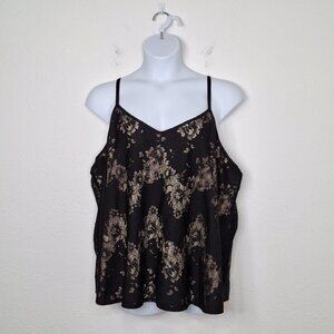 Torrid Sophie Lace Cami Top Sz 3 Classic Minimalist Neutral Dark Romantic Goth